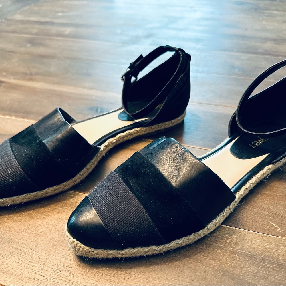 Women's Black Espadrille Flats